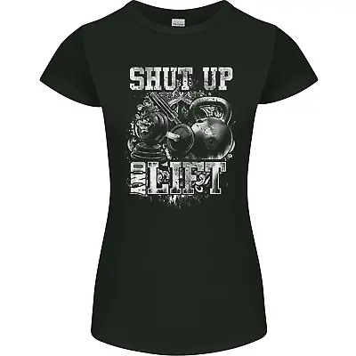 Buy Gym Shut Up & Lift Workout Training Top Womens Petite Cut T-Shirt • 8.75£