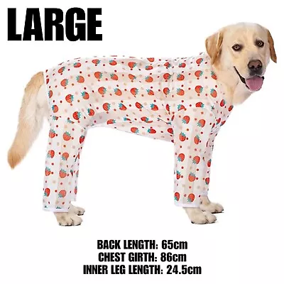 Buy Large Dog Jumpsuit Pyjamas Four Legged Pet Cooling Shirt Tracksuit Bedwear • 5.99£
