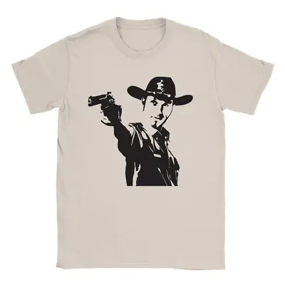 Buy Rick Grimes Mens T-Shirt Walking Dead Funny Gift Present TV Show Top • 9.49£