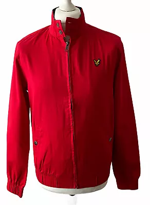 Buy Lyle & Scott Mens Jacket Size S Check Lined Harring Royal Red New RRP £129 • 44.95£