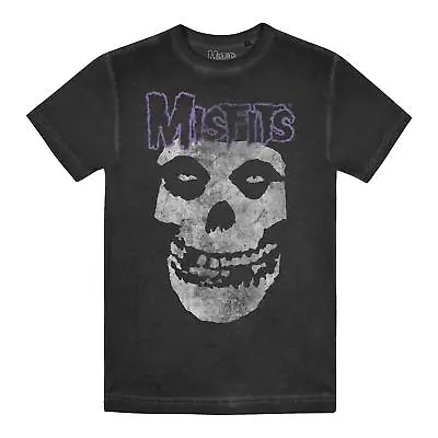 Buy Misfits Mens T-shirt Full Skull Vintage Wash Cotton Band Tee S-2XL Official • 13.99£