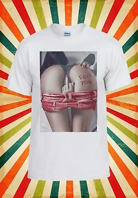 Buy F*ck You Middle Finger Sexy Bum Girl Men Women Vest Tank Top Unisex T Shirt 1158 • 9.95£
