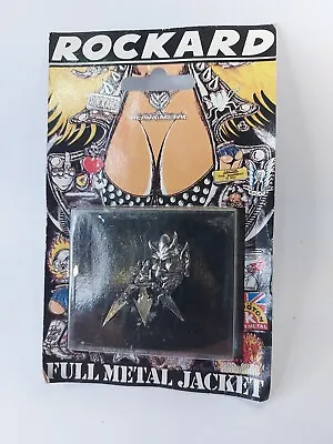 Buy Rockard Heavy DEVIL TRIDENT Pin Badge Rare 1993 Full Battle Jacket  • 29.05£