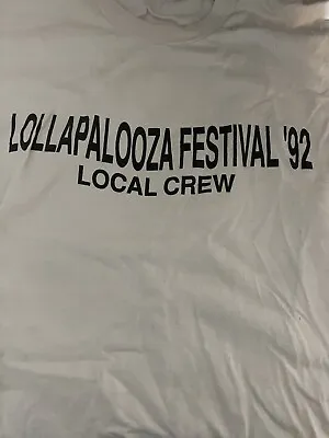 Buy Soundgarden Shirt XL Lollapalooza 1992 Local Crew Rare HTF OOP Chris Cornell  • 549.60£