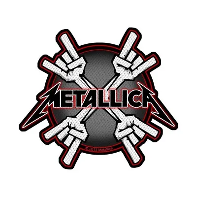 Buy Officially Licensed Metallica Horns Logo Sew On Patch- Music Band Patches M081 • 4.29£