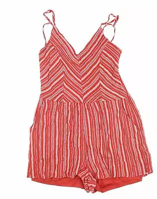 Buy One Clothing Womens Red 100% Polyester Shorts One-Piece Size S L3 In Zip • 7.25£