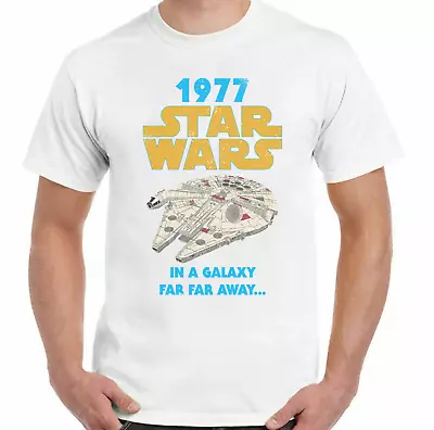 Buy Star Wars Millennium Falcon Retro T-Shirt 1977 *Unofficial Design Rebel Alliance • 14.50£