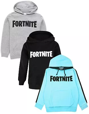 Buy Fortnite Hoodie Boys Kids Battle Royale Logo Game Jumper Sweater • 13.95£
