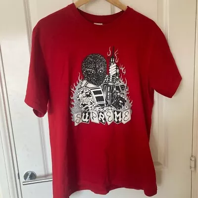 Buy Supreme Mercenary FW19 Tee Red T-shirt • 75£