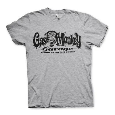 Buy Gas Monkey Garage T-Shirt GMG Logo Fast N Loud Heather Grey New Official • 8.21£