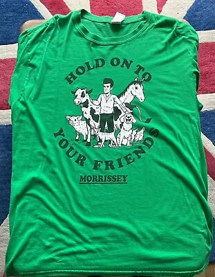 Buy Morrissey XL Rare Green Hold On To Your Friends T-Shirt The Smiths • 20£
