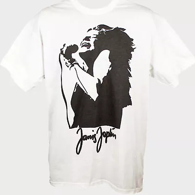 Buy Janis Joplin Blues Rock Short Sleeve White Unisex T-shirt S-3XL • 14.99£