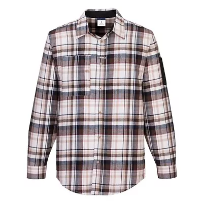 Buy Portwest KX3 Check Flannel Cotton Work Shirt KX370 Reinforced Elbow Size XXL  P3 • 24.99£