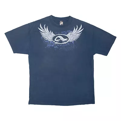 Buy ADIO Wings Mens T-Shirt Blue L • 9.99£