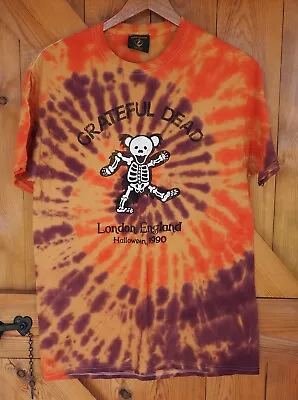 Buy Grateful Dead Limited Edition Tie Dye T-Shirt 1970 UK Halloween Concert Medium • 40£