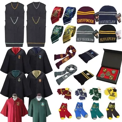 Buy Adult Kids Cloak Vest Tie Scarf Robe Fancy Costume Hogwarts Harry Potter Cosplay • 13.08£
