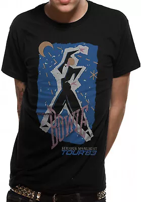 Buy David Bowie Serious Moonlight Tour 1983 Official Tee T-Shirt Mens • 17.13£