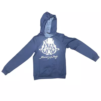 Buy Harry Potter Ministry Of Magic Navy Pullover  Hoodie  For Unisex Small • 14.99£