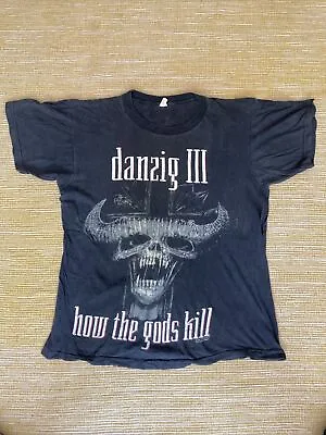 Buy Danzig How The Gods Kill Vintage Tour T Shirt Large 1992 HR Giger Misfits 3 Lll • 80£