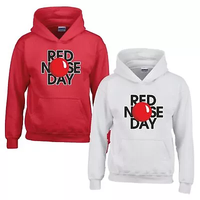 Buy Red Nose Day Hoodie Comic Relief 2024 Charity Funny Boy Girl Kids Youth Hoody • 18.99£