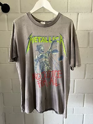 Buy 1988/89 Metallica And Justice For All Japan Australia Tour Band Merch Shirt ACME • 157.58£