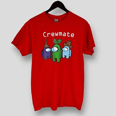 Buy GILDAN Red Unisex Gaming Impostor 'Crewmate' T-shirt 100% Cotton SIZE M New • 8.95£