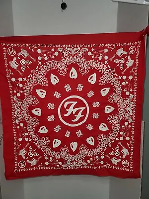 Buy Foo Fighters Tour Merch Red Printed Bandana • 70.87£