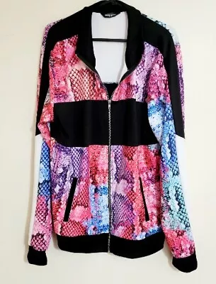 Buy Sacramento Womens Jacket Hoodie Snake Print Size 16 Very Rare Pattern Full Zip • 0.99£