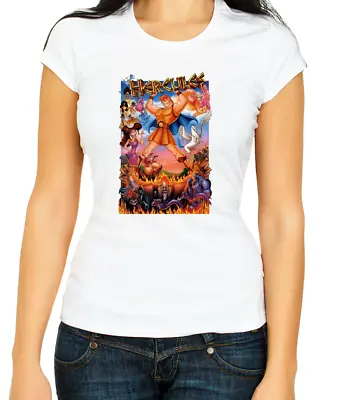 Buy Hercules Poster 3/4 Short Sleeve T Shirt Woman N103 • 10.51£