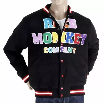 Buy Rmc Red Monkey Jeans X Yoropiko Mens Quilted Regular Fit Vintage Baseball Jacket • 85.99£