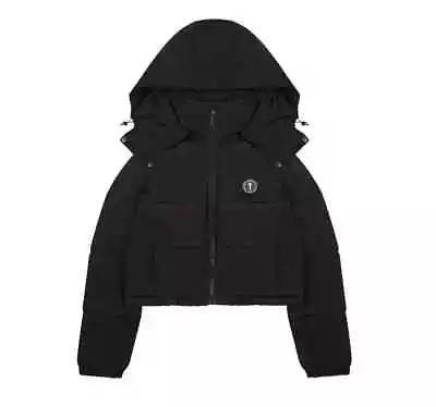 Buy Trapstar Women's Detachable Hooded Puffer Jacket Irongate Black - Size Medium • 125£