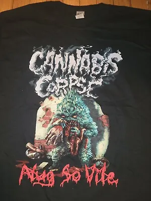 Buy Cannabis Corpse Euro Tour 2020 T Shirt Size Large • 14.22£