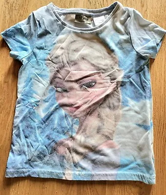 Buy Next Girls Frozen Elsa T Shirt Size Age 4-5 Years • 2.99£