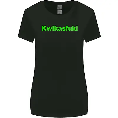 Buy Kwikasfuki Superbike Funny Biker Motorcycle Womens Wider Cut T-Shirt • 9.99£