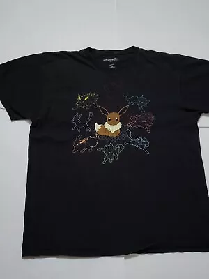 Buy Pokémon Eevee And Evolutions Shirt Size Men's XXL BLACK  • 17.88£