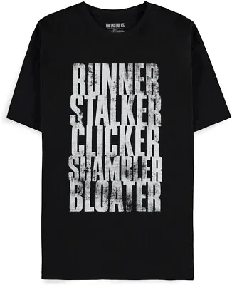 Buy The Last Of Us - Run Stalk Click Shamble Bloat - Men's Short Sleeved T-Shirt Bla • 25.91£