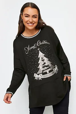 Buy Yours Curve Plus Size 'Merry Christmas' Sweatshirt • 31.99£