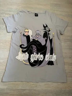 Buy Disney T-shirt, Grey Villains Top, Bad Girls Tee, Size S, Bnwot, Long T-shirt • 3.99£