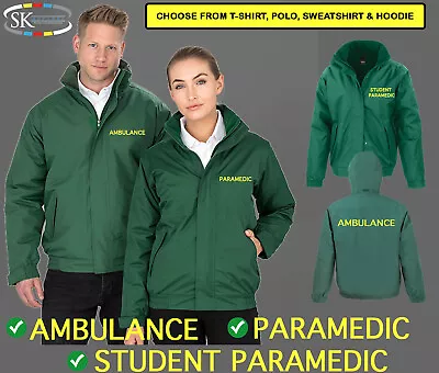 Buy Ambulance Paramedic Student Polo  PRINTED Jacket Hoodie Jumper Tshirt Winter Lot • 12.99£