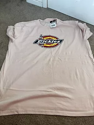 Buy Dickies Pale Pink T-shirt. Size XL. Brand New • 18£