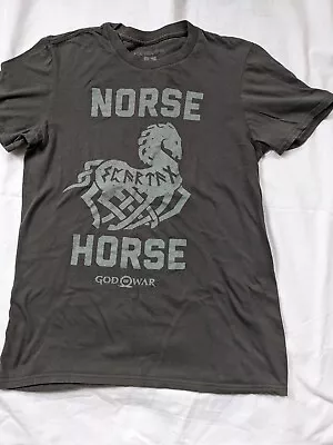 Buy Loot Gaming God Of War Norse Horse T Shirt Size S 36in Green Excellent Condition • 7.99£