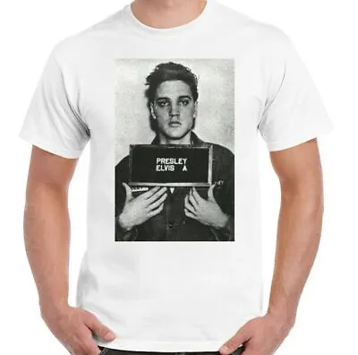 Buy Elvis Presley T-Shirt Mens Mugshot Unisex Top • 10£