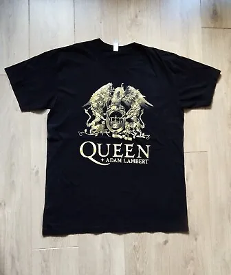 Buy Men's QUEEN & ADAM LAMBERT T-Shirt (Rhapsody Tour 2021) Size XL • 15£