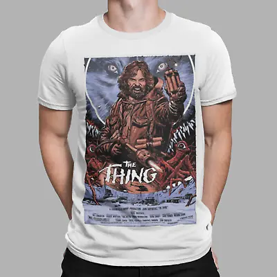 Buy The Thing T-Shirt 1980s Retro Movie Poster Aliens Antarctic Horror Halloween Uk • 6.99£