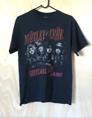 Buy Motley Crue T Shirt Route Of All Evil Tour 2006 Las Vegas NV Size S Aerosmith • 44.99£