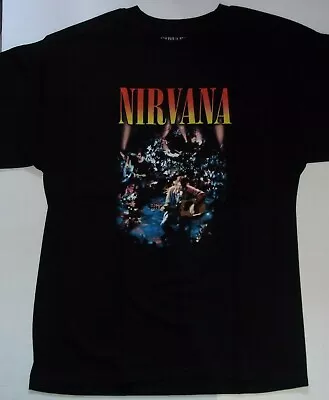 Buy Nirvana Unplugged Mens Unisex T-Shirt, Available L & XL • 18.89£
