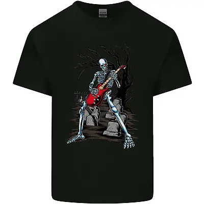 Buy Graveyard Rock Guitar Skull Heavy Metal Mens Cotton T-Shirt Tee Top • 8.75£
