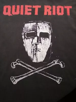 Buy Very Rare 1994 QUIET RIOT MASK T Shirt Concert REUNITED N TERRIFIED Adult XL • 284.50£