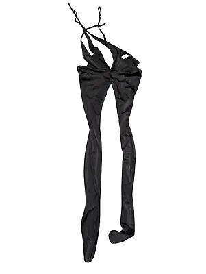 Buy WOLFORD X MUGLER Black Hoisery Cut Out Lace Up Tights S NEW RRP 215 • 94.60£
