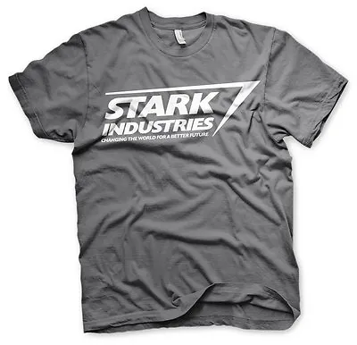 Buy Officially Licensed The Avengers- Stark Industries Logo Men's T-Shirt S-XXL Size • 19.53£